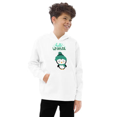 Hello Winter Kids fleece hoodie