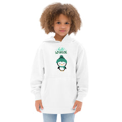 Hello Winter Kids fleece hoodie