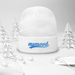 MYMOOD Embroidered Beanie Blue