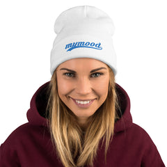 MYMOOD Embroidered Beanie Blue