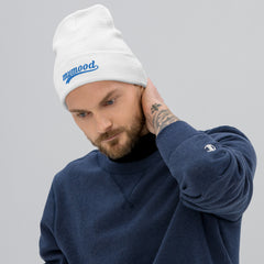 MYMOOD Embroidered Beanie Blue