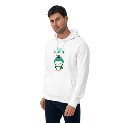 Hello Winter Unisex eco raglan hoodie