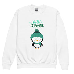 Hello Winter Youth crewneck sweatshirt